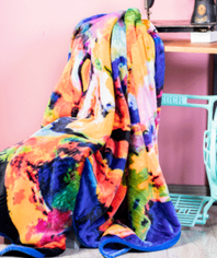 Breezy Comfort Blanket with Colorful Tiger Print