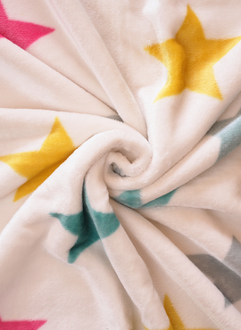 Timeless Warmth Blanket with Colorful Stars